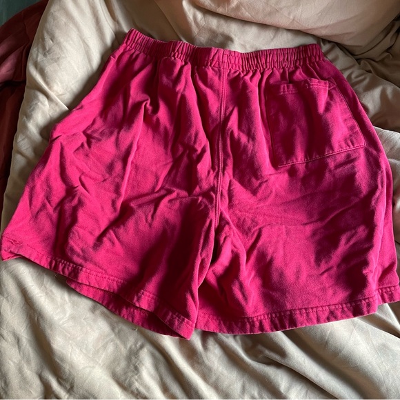 Men’s Red Shorts - Multi Functional with Pockets Leisure Active Sweatshirt-like - Picture 2 of 7